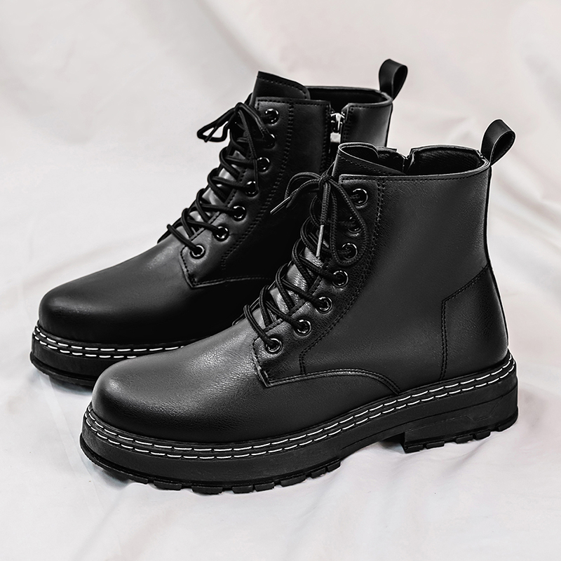 Men'S Shoes Hiking - Erkek 4 Mevsim Siyah Rugan Deri