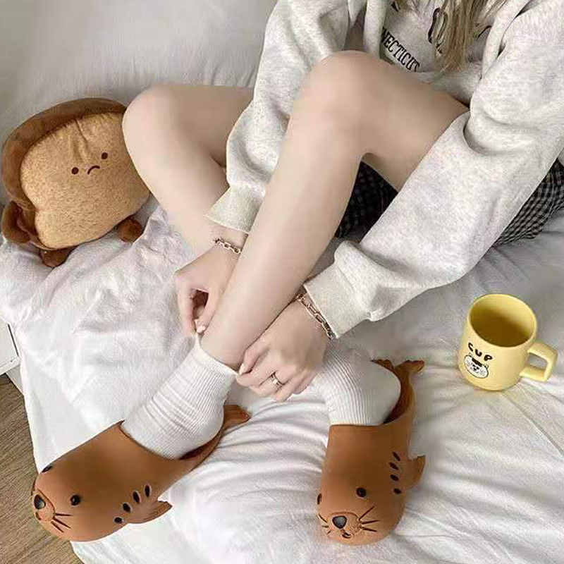 Men'S Shoes With Platform - Ev Terliği Kadın Yaz Sandaleti Karikatür