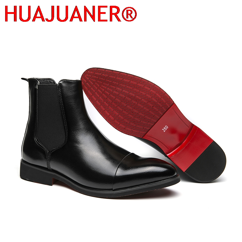 Men'S Shoes Qn - İngiliz Tarzı Erkek Siyah Chelsea Botları