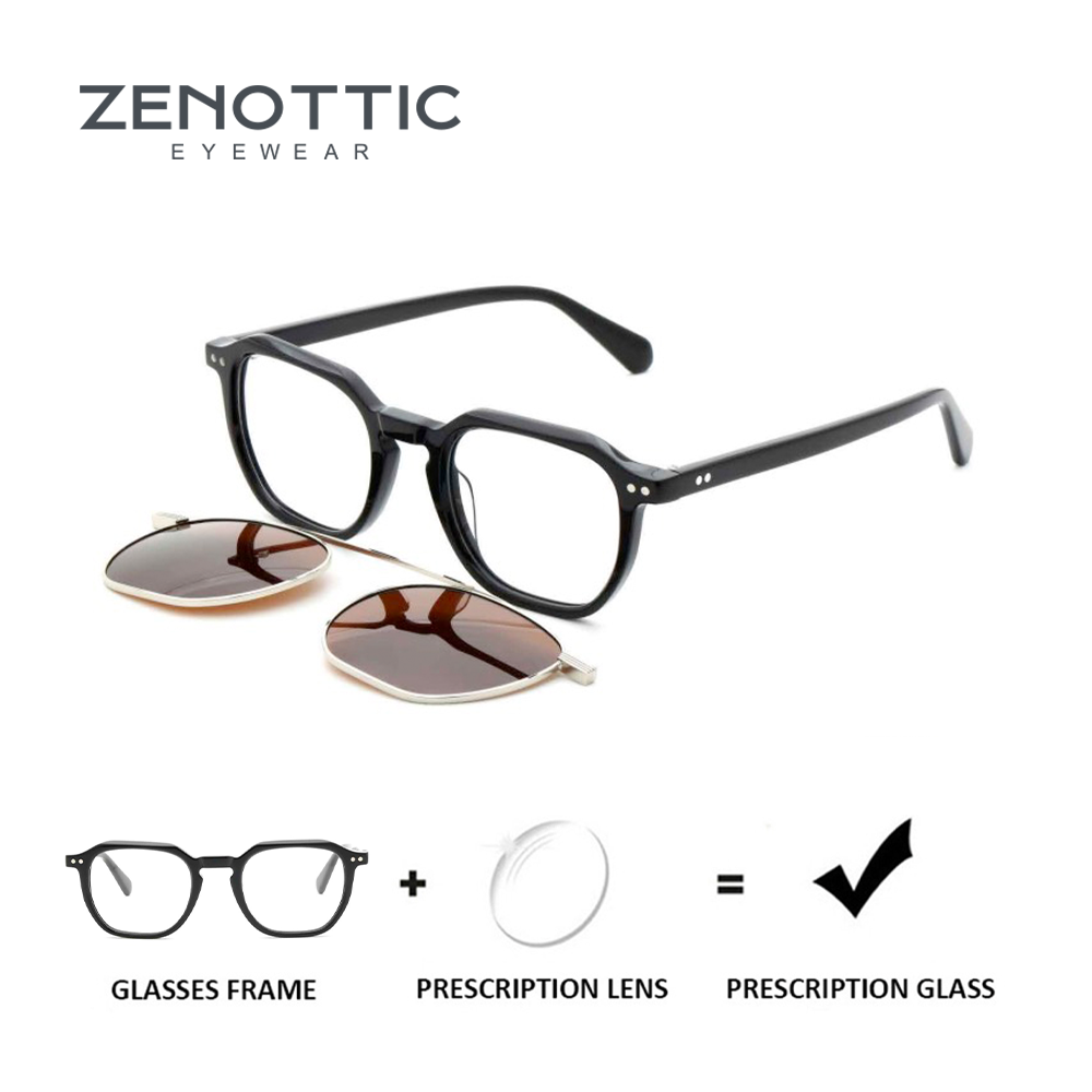 Men Shoes Zegna - ZENOTTIC manyetik klipsli reçeteli gözlük poligon