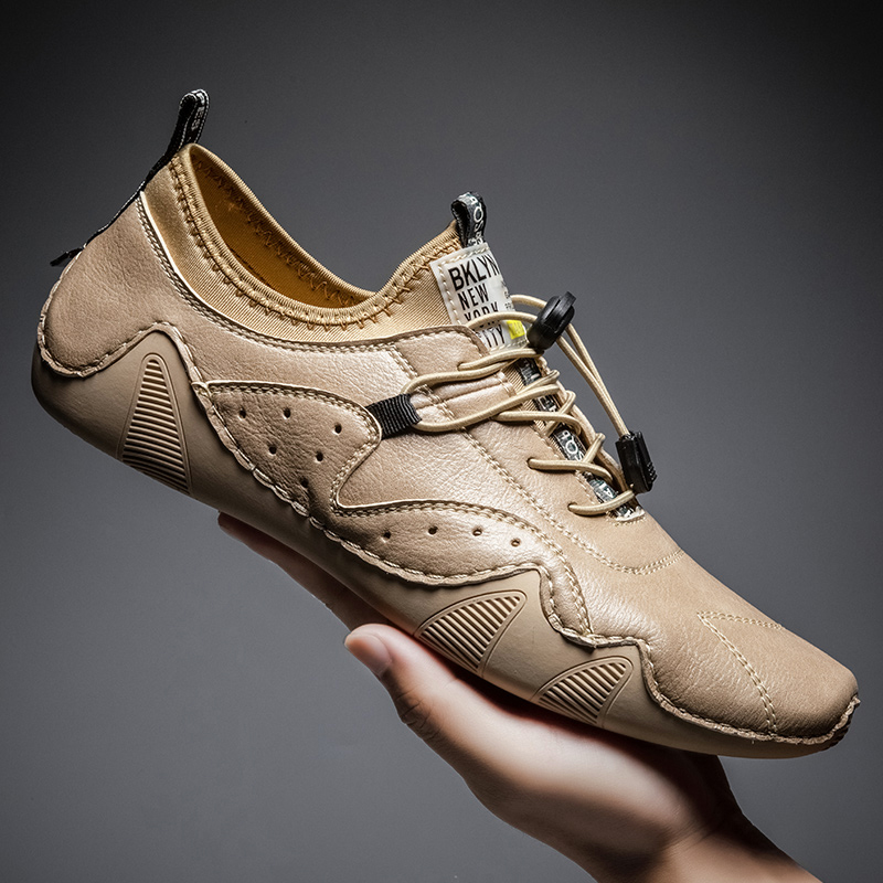 Men Shoes Zegna - Deri gündelik ayakkabı erkekler için sürüş