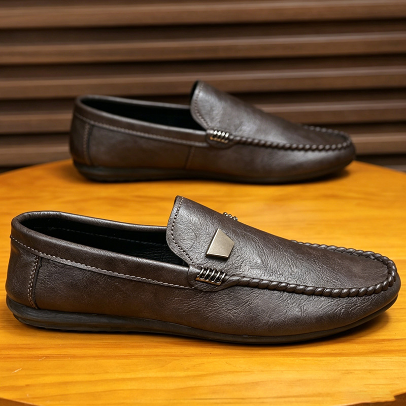 Men'S Shoes Qn - İngiliz Tarzı Erkek Deri Ayakkabıları Minimalist