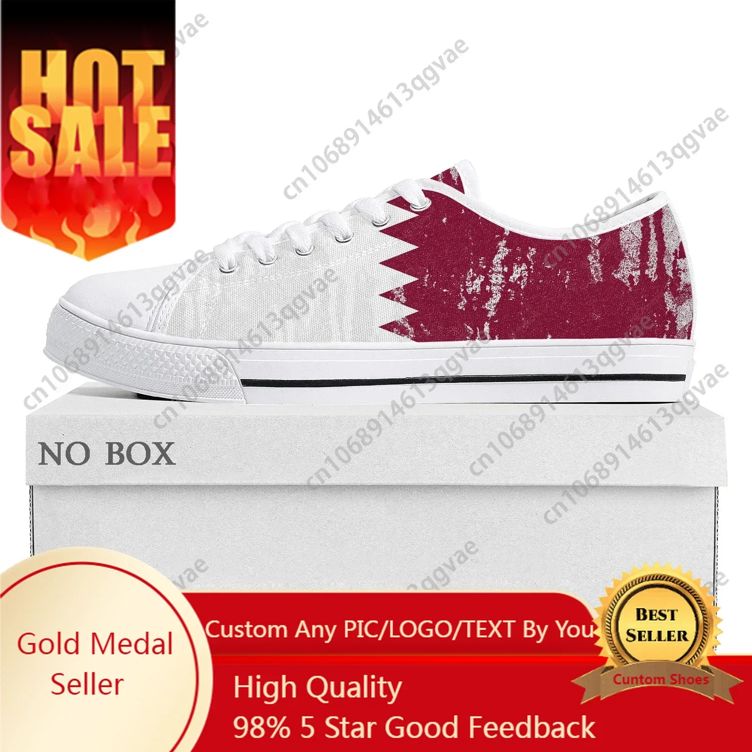 Men Shoes Qatar - Katar Bayraklı Düşük Bilekli Yüksek Kaliteli