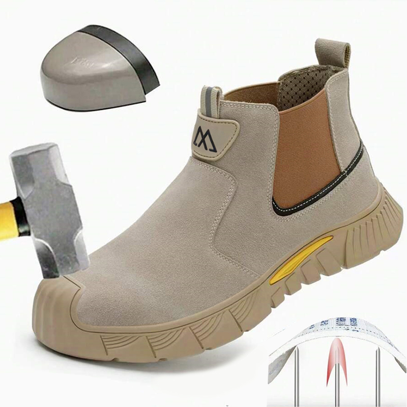 Men'S Shoes With Platform - Aşınmaya Dayanıklı, Dayanıklı Çelik Burunlu İş