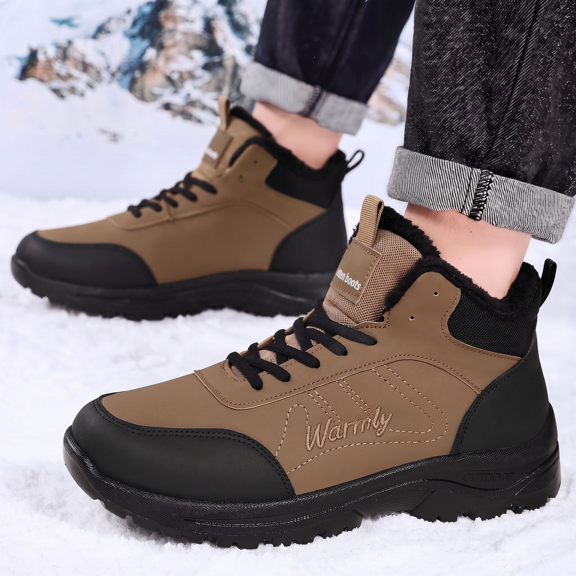 Men'S Shoes Hiking - Kış aylarında açık havada yürüyüş için
