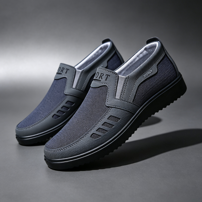 Men'S Shoes Business Casual - Erkekler İçin Bağcıksız Kanvas Loafer'lar Nefes