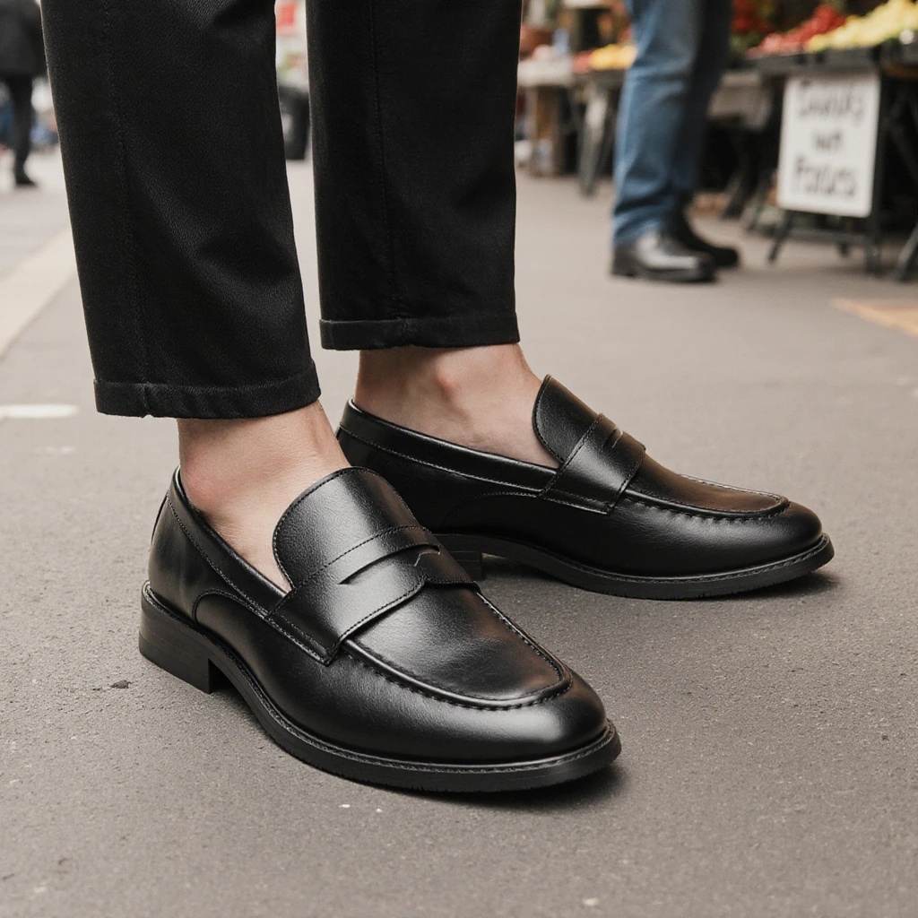 Erkek Siyah Penny Loafer'lar K - Men'S Shoes Qn incelemesi ve fiyatı