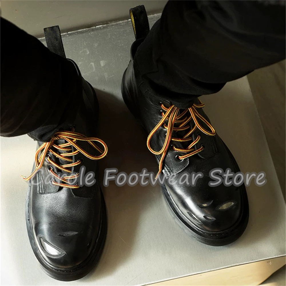 Hasarlı Tasarım Yuvarlak Burun - Men'S Shoes Business Casual incelemesi ve fiyatı