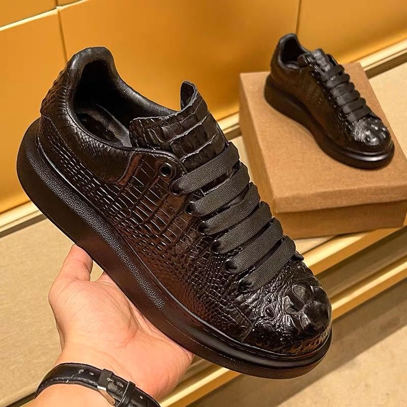 2025 yaz timsah desenli siyah  - Men'S Shoes Qn incelemesi ve fiyatı