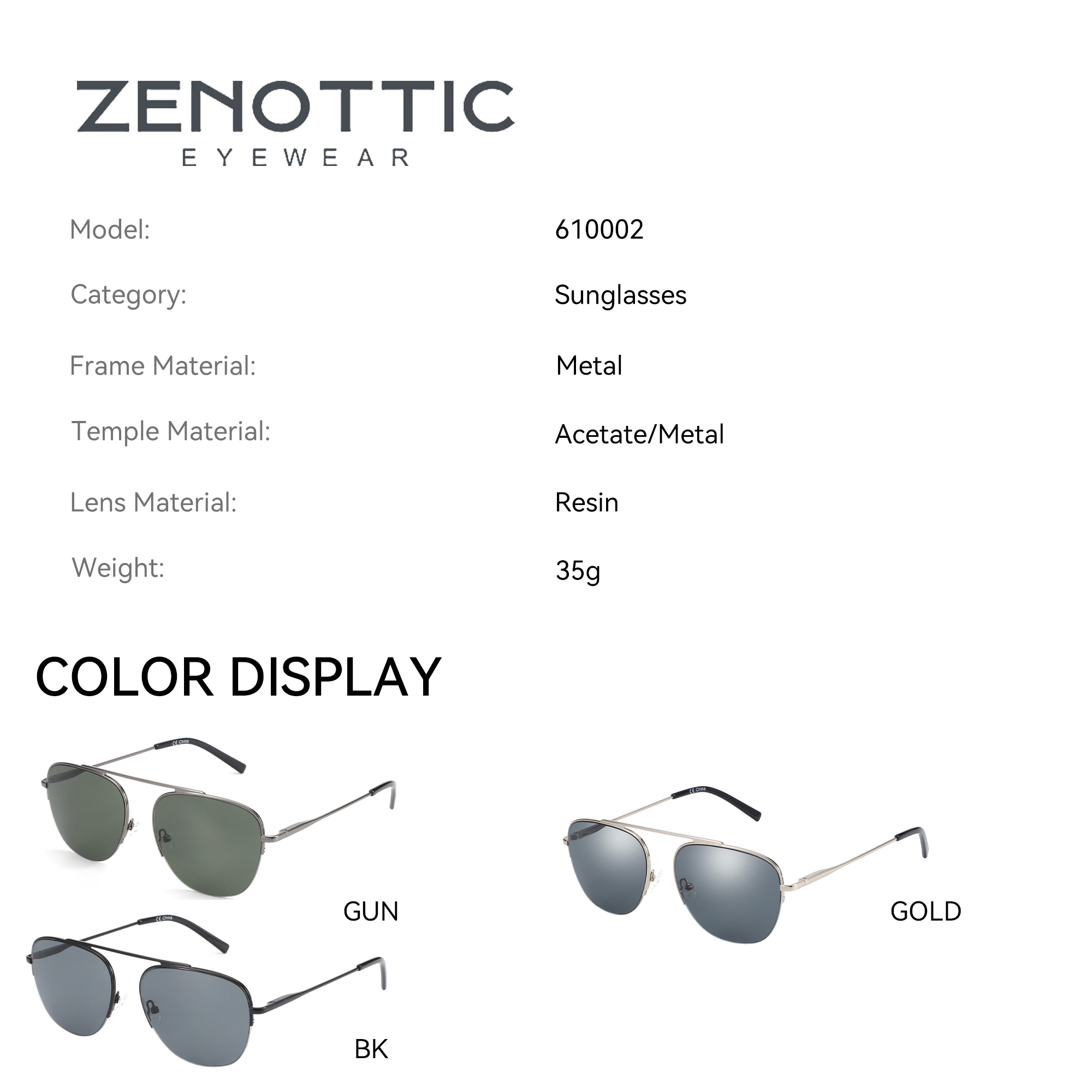 ZENOTTIC Moda Pilot UV400 Koru - Men Shoes Zegna incelemesi ve fiyatı