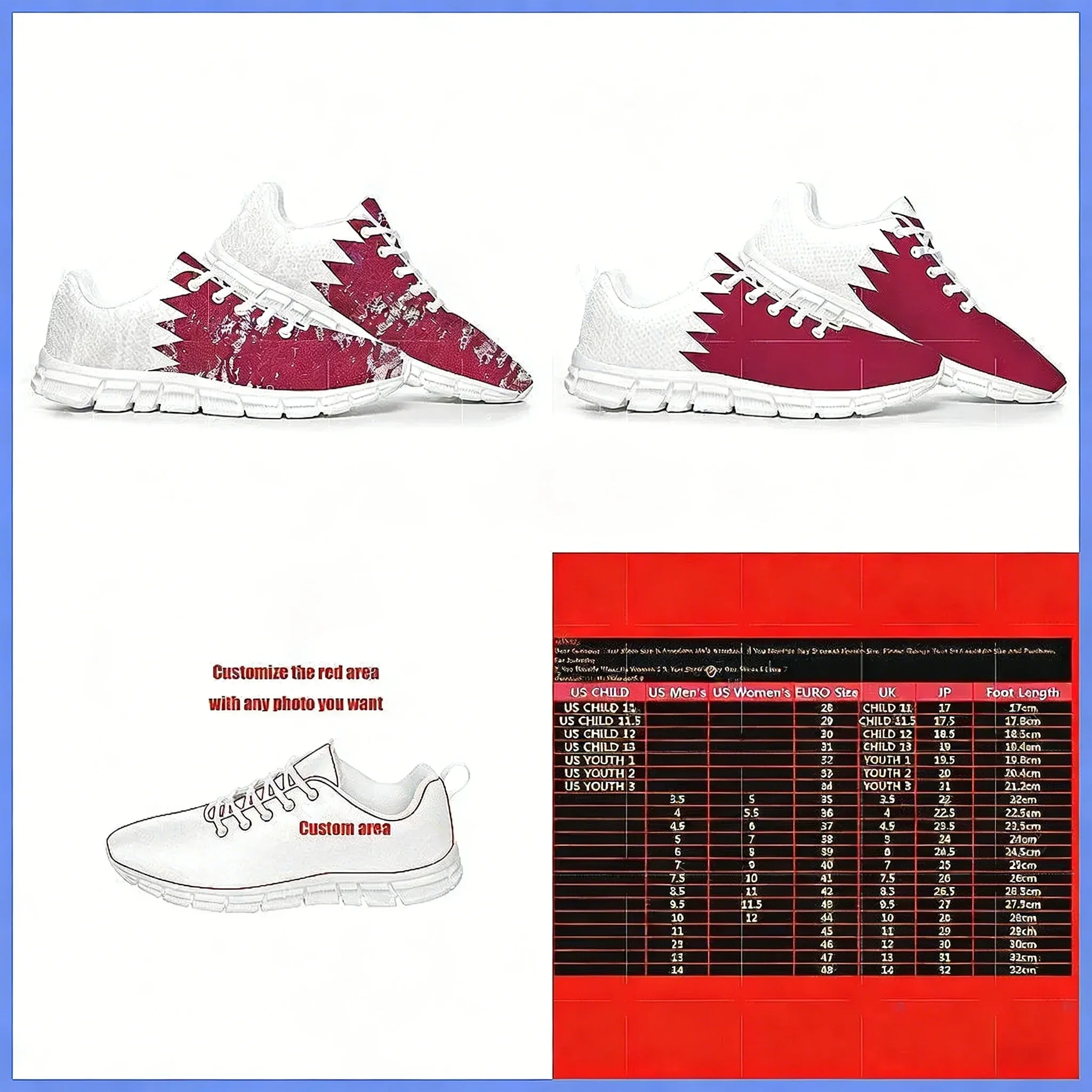 Katar Bayraklı Spor Ayakkabıla - Men Shoes Qatar incelemesi ve fiyatı